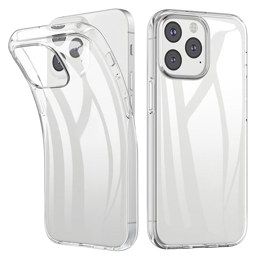 For iPhone 13 Pro 6.1 inch Anti-fingerprint Clear Soft TPU Phone Case Smartphone Bag Covering