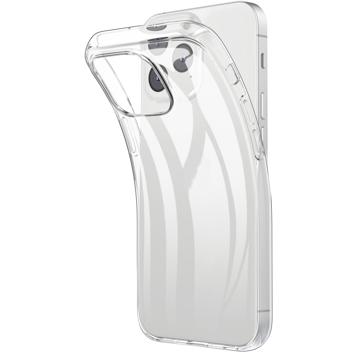 For iPhone 13 Pro 6.1 inch Anti-fingerprint Clear Soft TPU Phone Case Smartphone Bag Covering