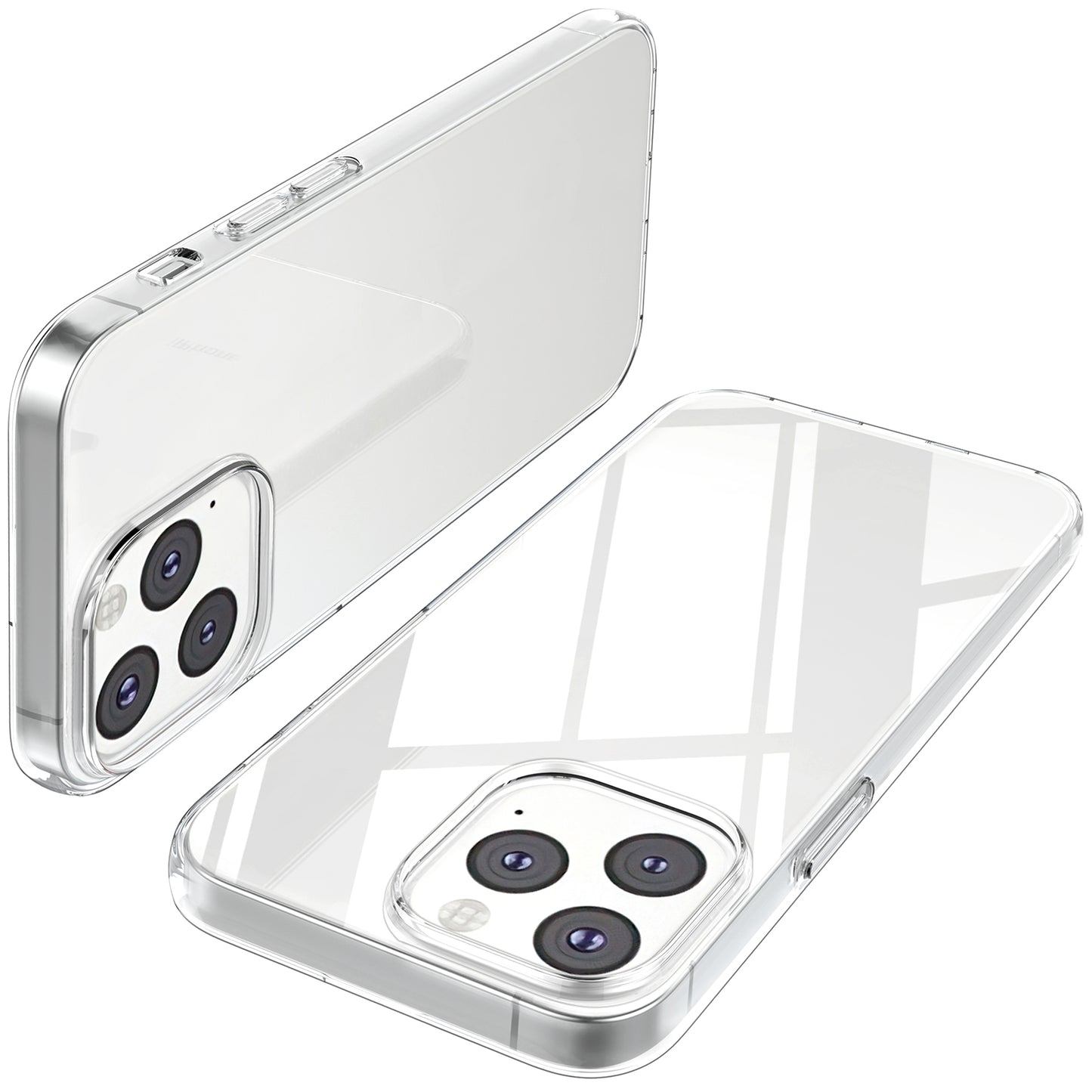 Anti-fingerprint Clear Flexible TPU Phone Case Shell for iPhone 13 Pro Max 6.7 inch