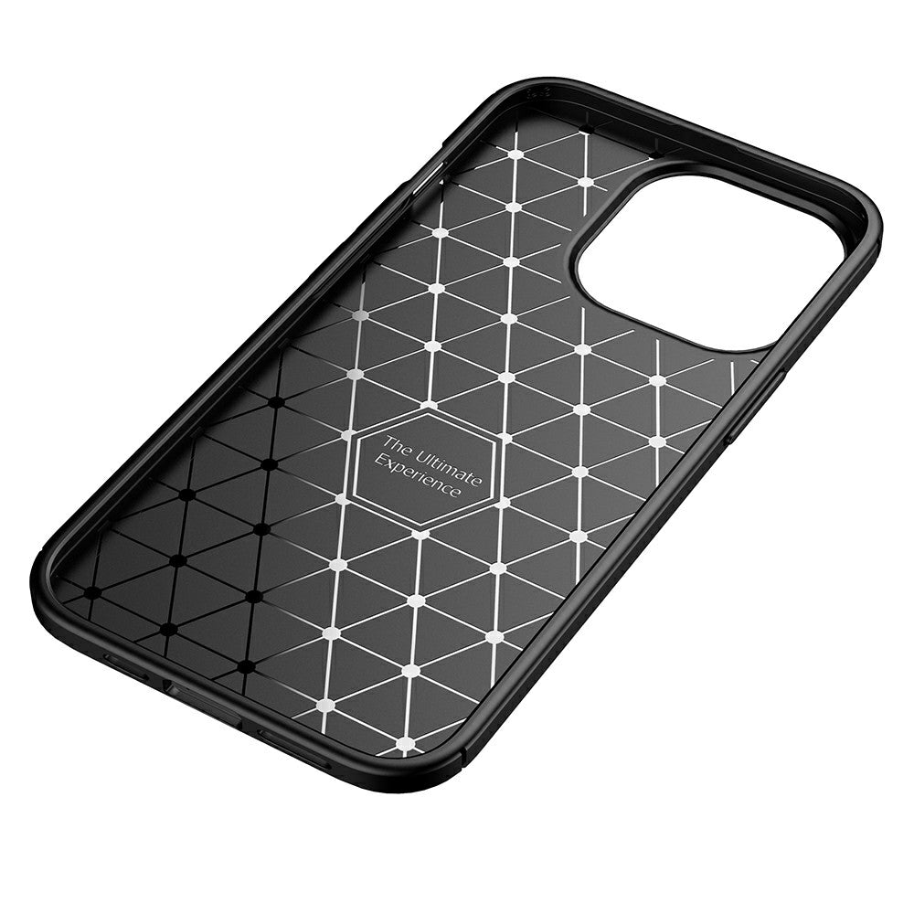 Shockproof Carbon Fiber Texture TPU Phone Case Cover for iPhone 13 Pro 6.1-inch