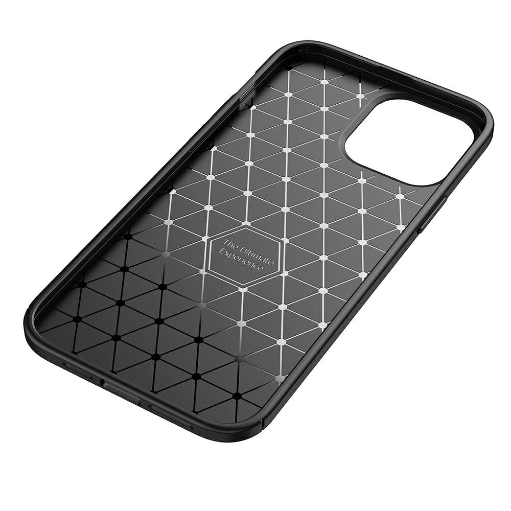 Carbon Fiber Texture Anti-Drop TPU Phone Case Cover for iPhone 13 Pro Max 6.7-inch