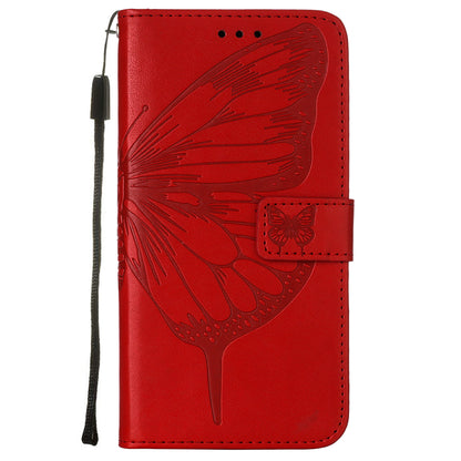 Full Protective Imprint Butterfly Flower Pattern Wallet Stand Leather Phone Case for iPhone 13 Pro 6.1 inch