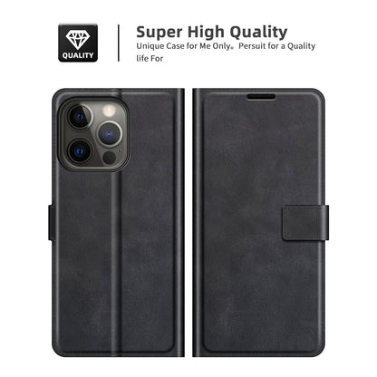 For iPhone 13 Pro Max 6.7 inch PU Leather Folio Flip Wallet Stand Phone Case Cover with Magnetic Square Clasp