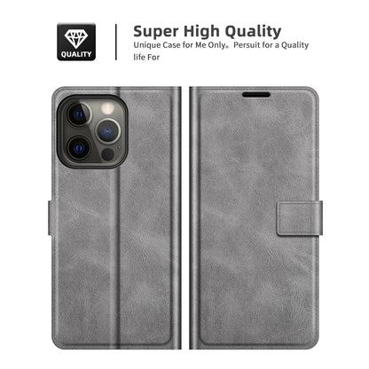 For iPhone 13 Pro Max 6.7 inch PU Leather Folio Flip Wallet Stand Phone Case Cover with Magnetic Square Clasp