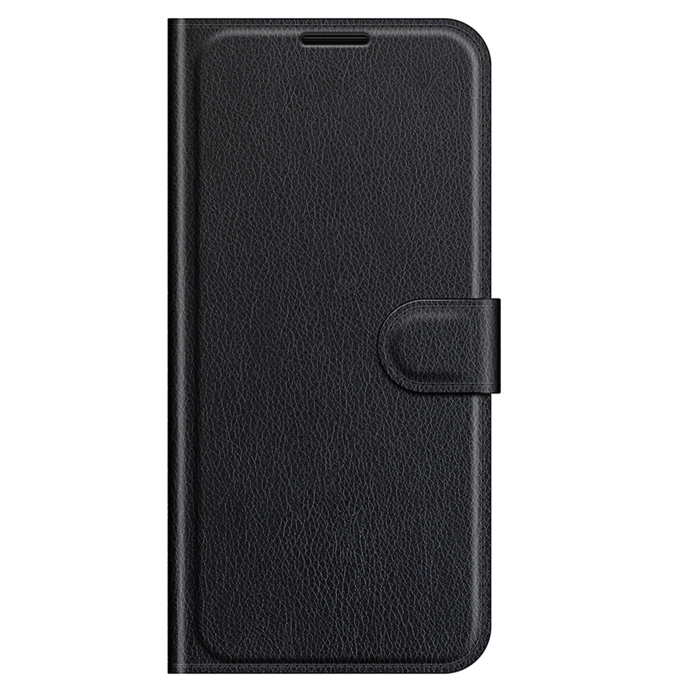 Litchi Texture Wallet Stand Design Folio Flip PU Leather Case Phone Cover for iPhone 13 Pro Max 6.7 inch