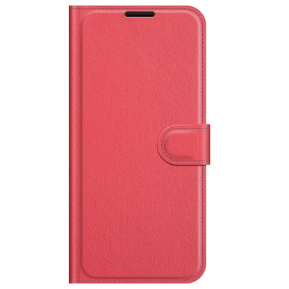 Litchi Texture Wallet Stand Design Folio Flip PU Leather Case Phone Cover for iPhone 13 Pro Max 6.7 inch
