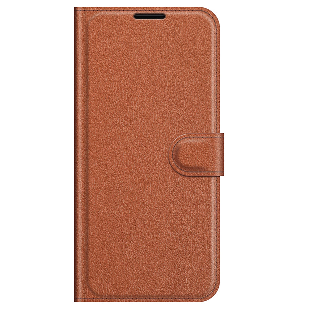 Litchi Texture Wallet Stand Design Folio Flip PU Leather Case Phone Cover for iPhone 13 Pro Max 6.7 inch