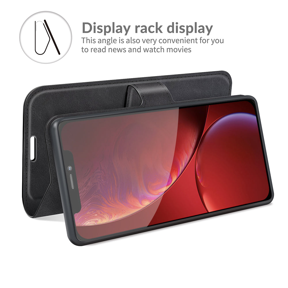 PU Leather Phone Case for iPhone 13 Pro 6.1 inch TPU + PU Leather Folio Flip Wallet Stand Magnetic Buckle Design
