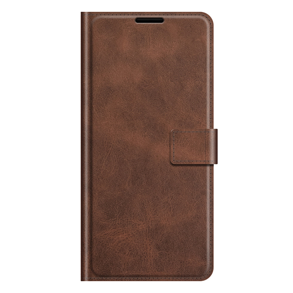 PU Leather Phone Case for iPhone 13 Pro 6.1 inch TPU + PU Leather Folio Flip Wallet Stand Magnetic Buckle Design