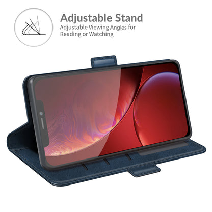 For iPhone 13 Pro 6.1-inch PU Leather Full Protection Wallet Cover Stand Case with Magnetic Double Clasp