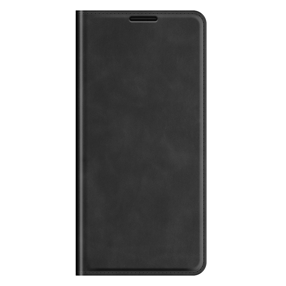 Wallet Design Skin-touch Feel Leather Cover Auto-absorbed Protective Case with Stand for iPhone 13 Pro 6.1 inch