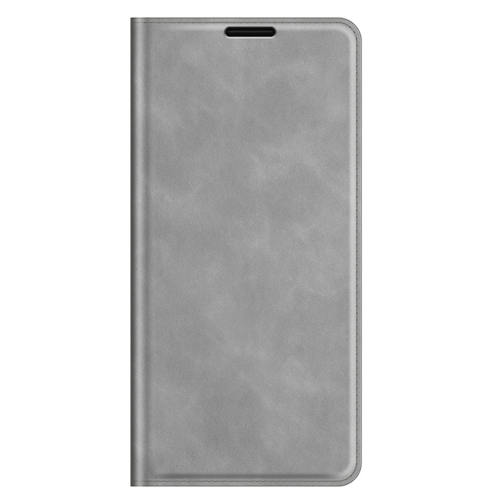 Wallet Design Skin-touch Feel Leather Cover Auto-absorbed Protective Case with Stand for iPhone 13 Pro 6.1 inch