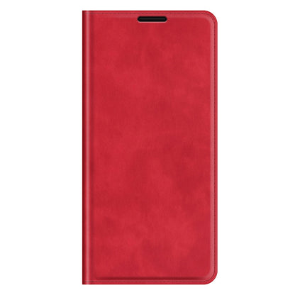 Wallet Design Skin-touch Feel Leather Cover Auto-absorbed Protective Case with Stand for iPhone 13 Pro 6.1 inch