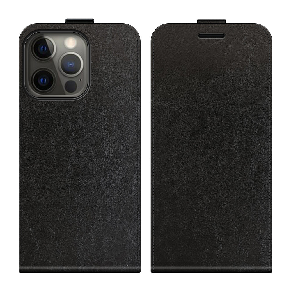 Crazy Horse Texture Vertical Flip Leather Phone Cover with Card Slot for iPhone 13 Pro 6.1 inch