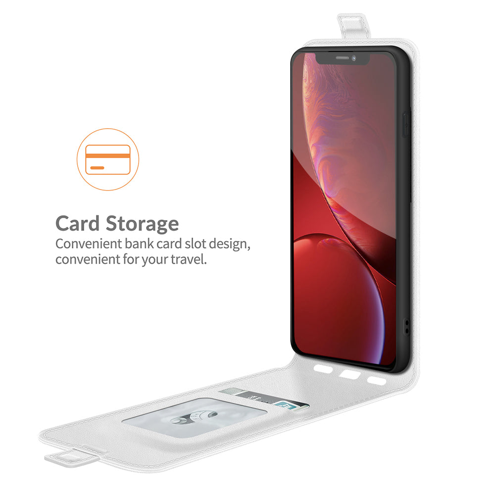 Crazy Horse Texture Vertical Flip Leather Phone Cover with Card Slot for iPhone 13 Pro 6.1 inch