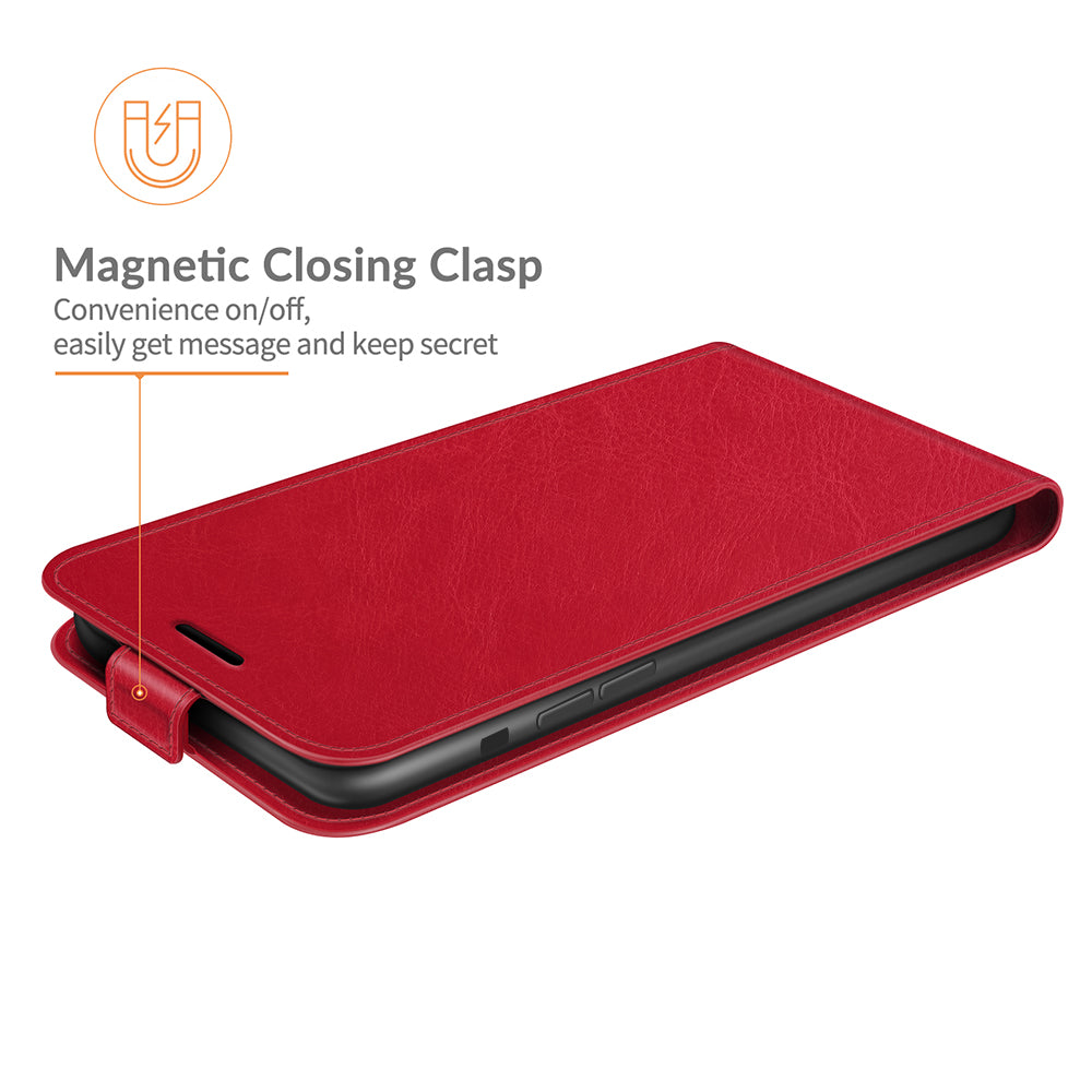 Crazy Horse Texture Vertical Flip Leather Phone Cover with Card Slot for iPhone 13 Pro 6.1 inch