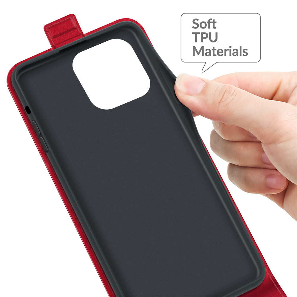 Crazy Horse Texture Vertical Flip Leather Phone Cover with Card Slot for iPhone 13 Pro 6.1 inch