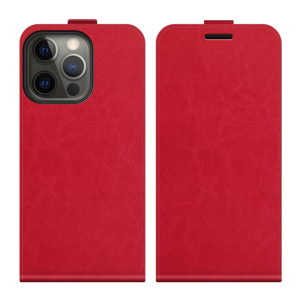 Crazy Horse Texture Vertical Flip Leather Phone Cover with Card Slot for iPhone 13 Pro 6.1 inch
