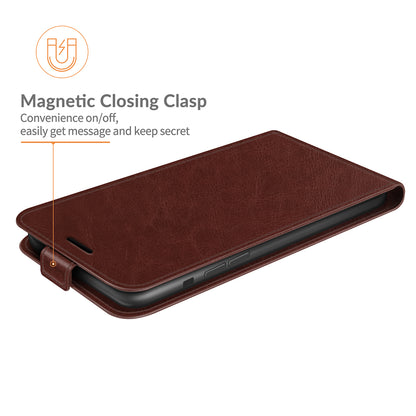 Crazy Horse Texture Vertical Flip Leather Phone Cover with Card Slot for iPhone 13 Pro 6.1 inch