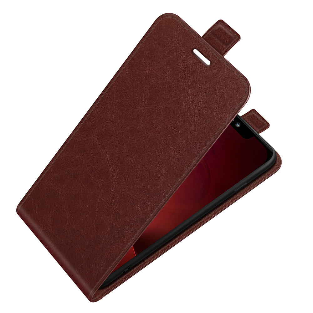 Crazy Horse Texture Vertical Flip Leather Phone Cover with Card Slot for iPhone 13 Pro 6.1 inch