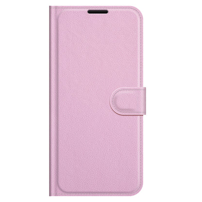 Litchi Skin Leather Wallet Well-protected Mobile Phone Cover Case with Stand for iPhone 13 Pro 6.1 inch