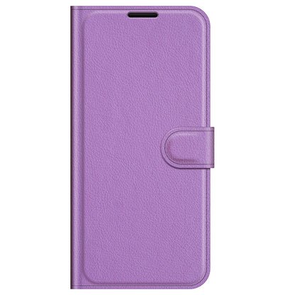 Litchi Skin Leather Wallet Well-protected Mobile Phone Cover Case with Stand for iPhone 13 Pro 6.1 inch