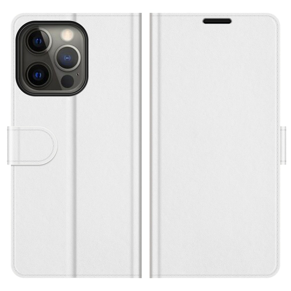 Folio Flip Crazy Horse Texture PU Leather Wallet Cover Stand Case Shell for iPhone 13 Pro 6.1 inch