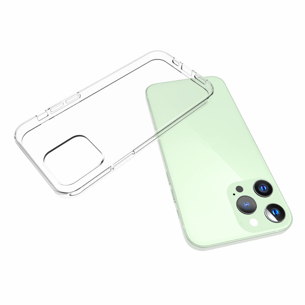 10Pcs/Pack High Transparency Watermark-Free Inner TPU Case for iPhone 13 Pro 6.1 inch (Three Cameras Version)