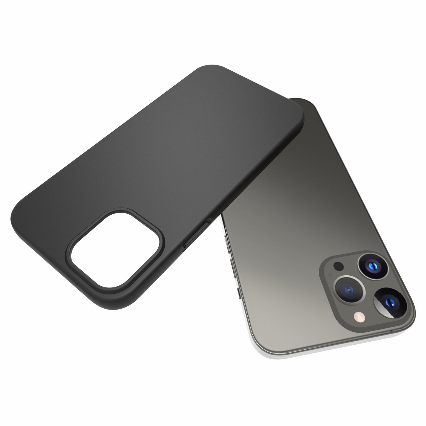 10Pcs/Pack Soft Black TPU Full Matte Finish Protection Case for iPhone 13 Pro Max 6.7 inch