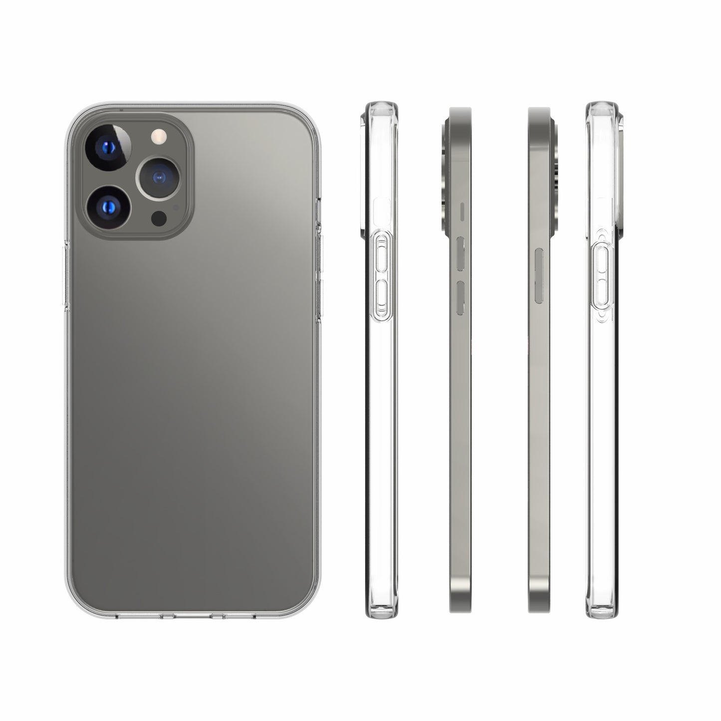 10Pcs/Pack Non-slip Watermark-Free Inner Crystal Clear TPU Case for iPhone 13 Pro Max 6.7 inch