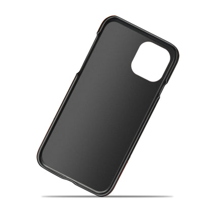 KSQ PU Leather Coated Dual-color Splicing PC Phone Case Cover for iPhone 13 Pro Max 6.7 inch