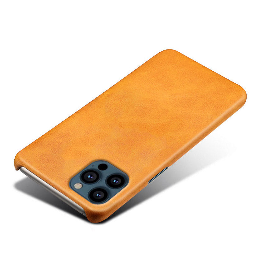 KSQ PU Leather Coated PC Phone Case for iPhone 13 Pro Max 6.7-inch