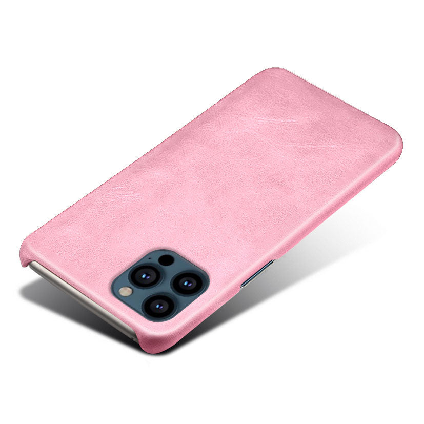 KSQ PU Leather Coated PC Phone Case for iPhone 13 Pro Max 6.7-inch