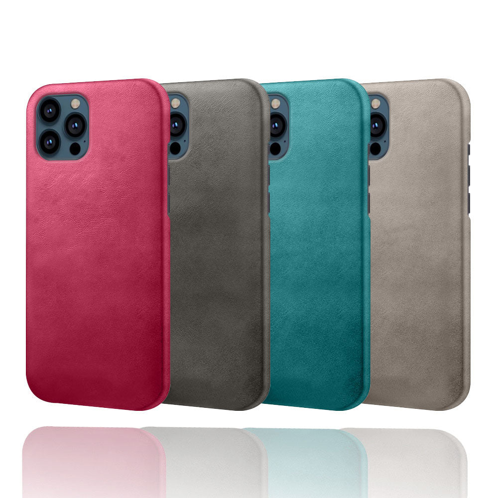 KSQ PU Leather Coated PC Phone Case for iPhone 13 Pro Max 6.7-inch