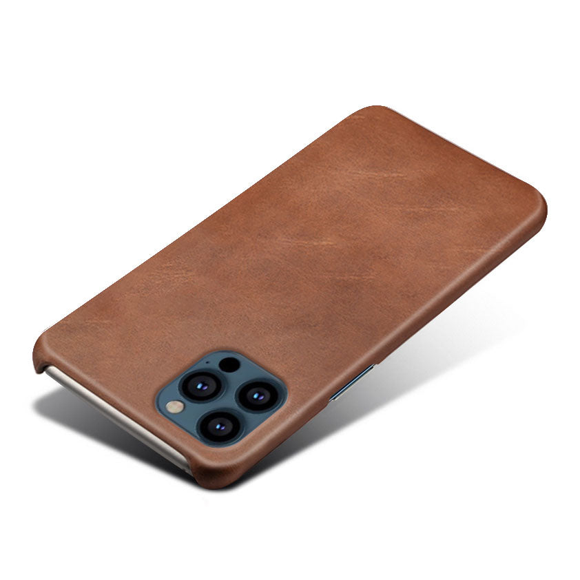 KSQ PU Leather Coated PC Phone Case for iPhone 13 Pro Max 6.7-inch