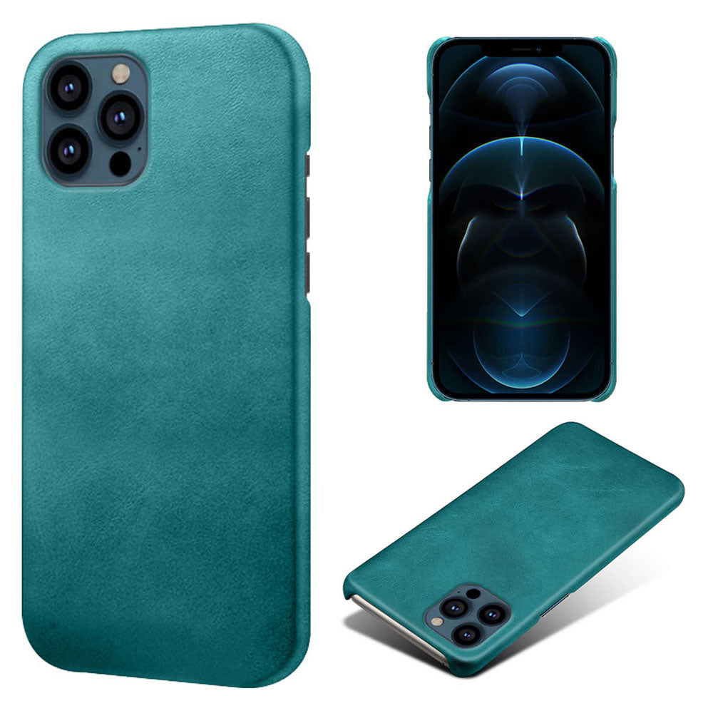 KSQ PU Leather Coated PC Phone Case for iPhone 13 Pro Max 6.7-inch