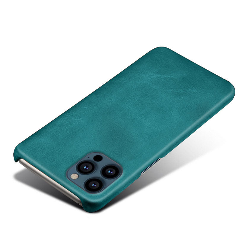 KSQ PU Leather Coated PC Phone Case for iPhone 13 Pro Max 6.7-inch