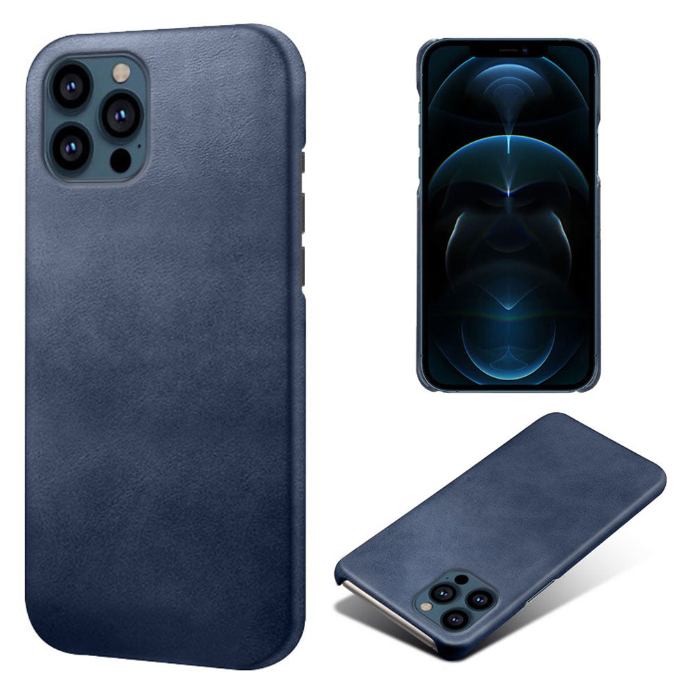 KSQ PU Leather Coated PC Phone Case for iPhone 13 Pro Max 6.7-inch