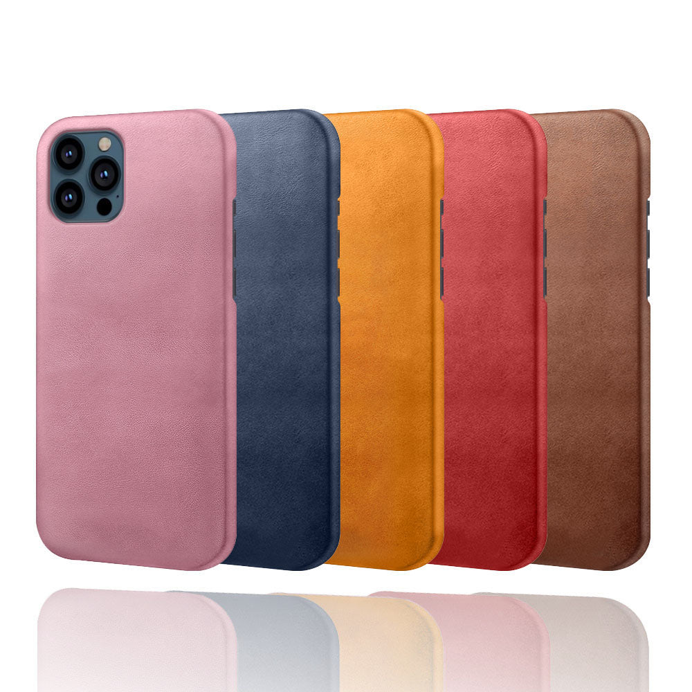 KSQ PU Leather Coated PC Phone Case for iPhone 13 Pro Max 6.7-inch