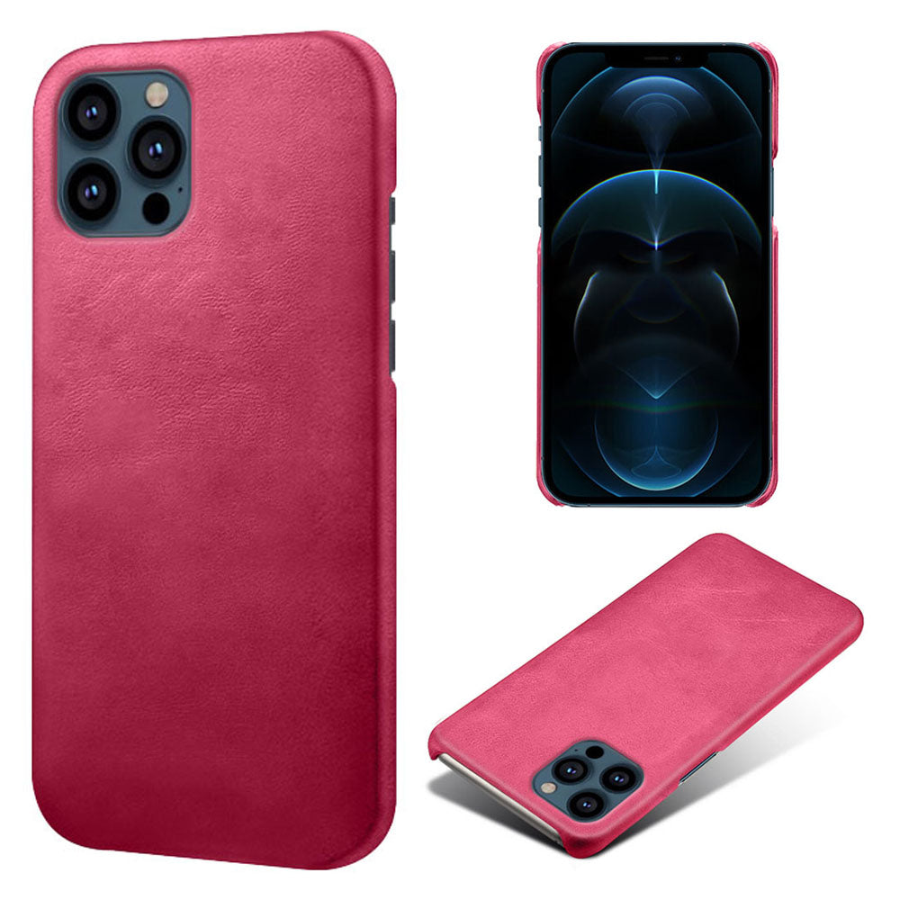 KSQ PU Leather Coated PC Phone Case for iPhone 13 Pro Max 6.7-inch