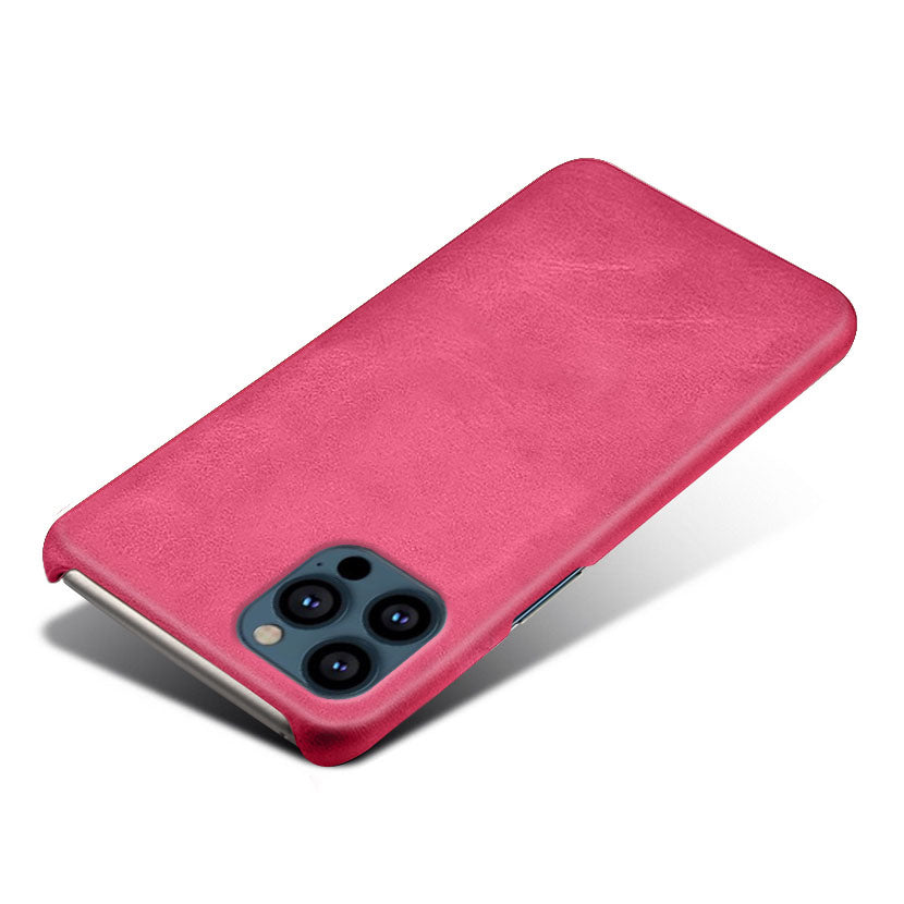 KSQ PU Leather Coated PC Phone Case for iPhone 13 Pro Max 6.7-inch