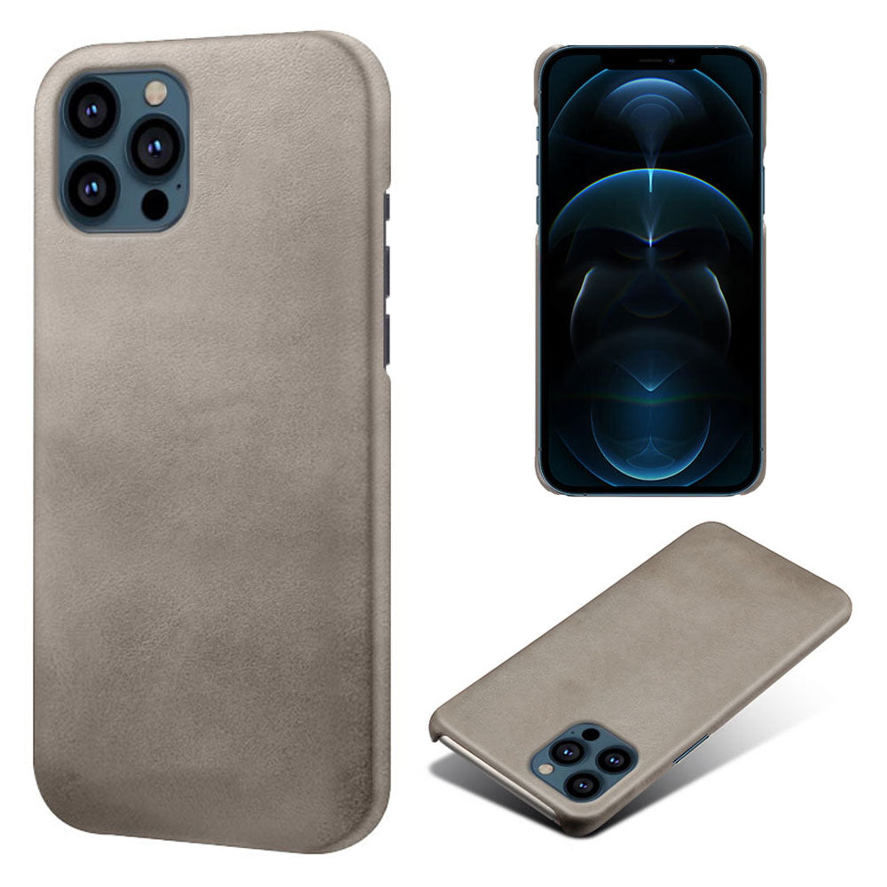 KSQ PU Leather Coated PC Phone Case for iPhone 13 Pro Max 6.7-inch