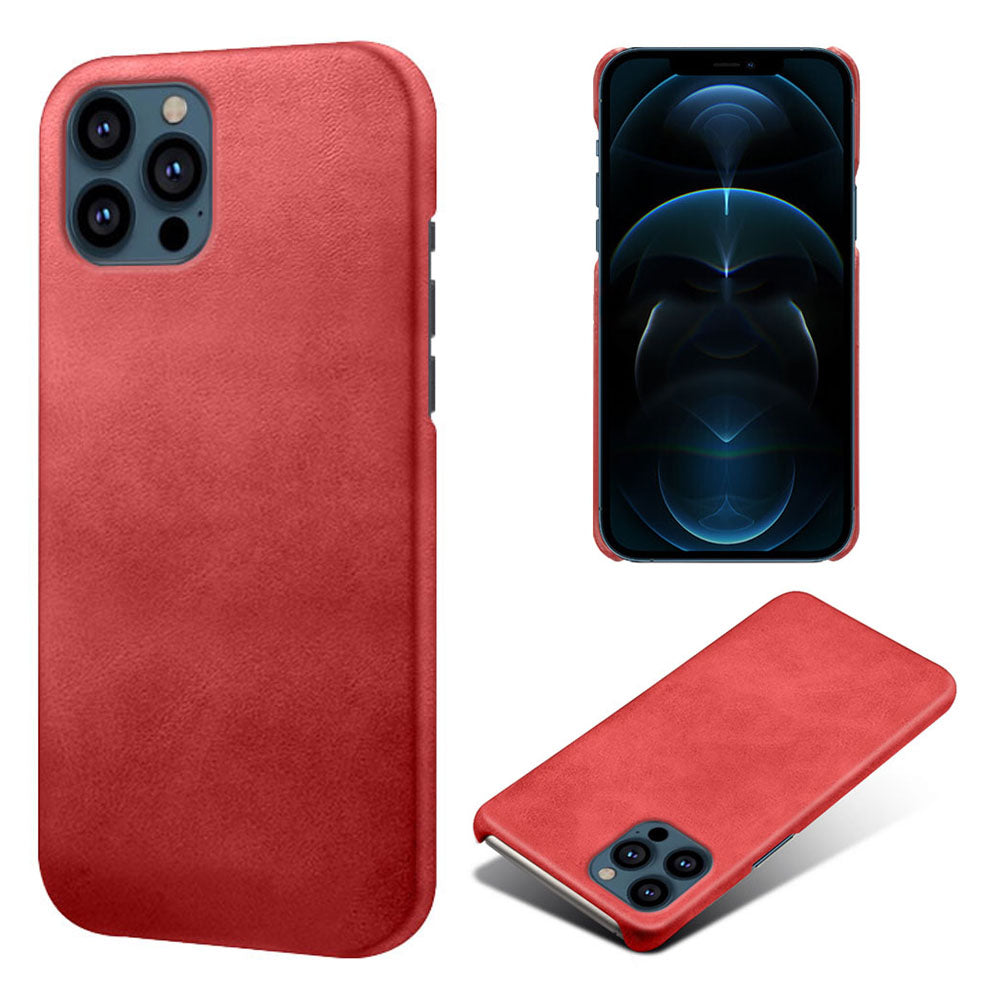 KSQ PU Leather Coated PC Phone Case for iPhone 13 Pro Max 6.7-inch