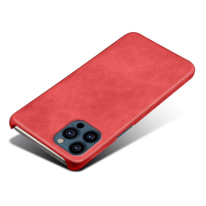KSQ PU Leather Coated PC Phone Case for iPhone 13 Pro Max 6.7-inch