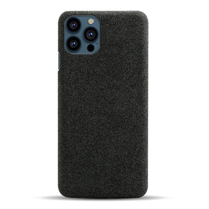 KSQ Cloth Coated Hard Plastic Phone Case Cover for iPhone 13 Pro 6.1-inch