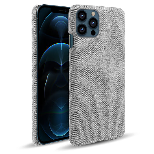 KSQ Cloth Coated Hard Plastic Phone Case Cover for iPhone 13 Pro 6.1-inch
