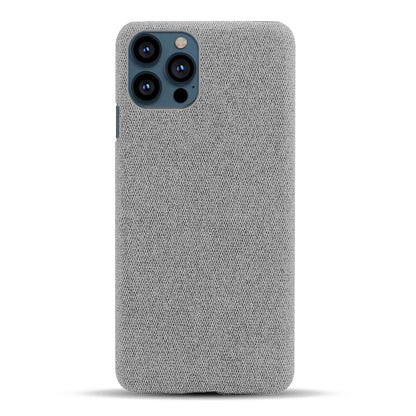 KSQ Cloth Coated Hard Plastic Phone Case Cover for iPhone 13 Pro 6.1-inch