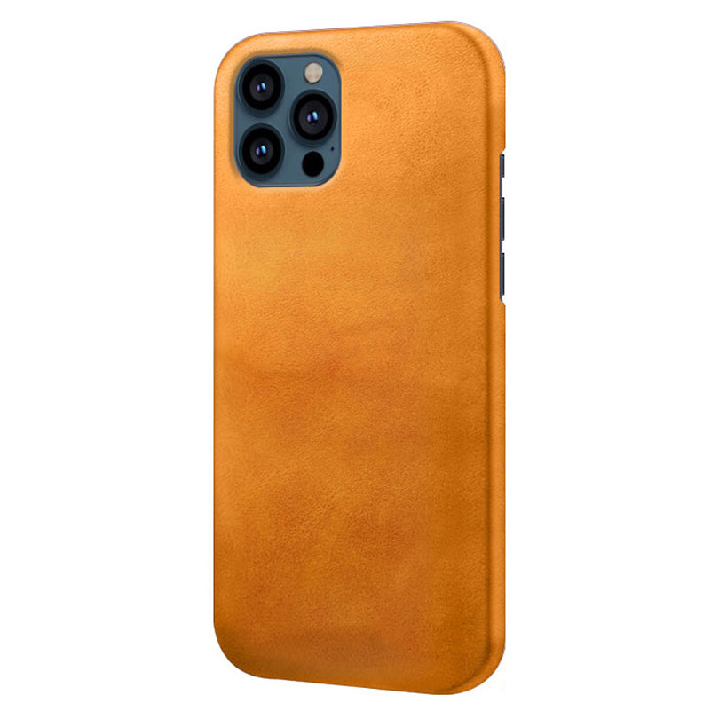 KSQ PU Leather Coated PC Phone Case for iPhone 13 Pro 6.1-inch