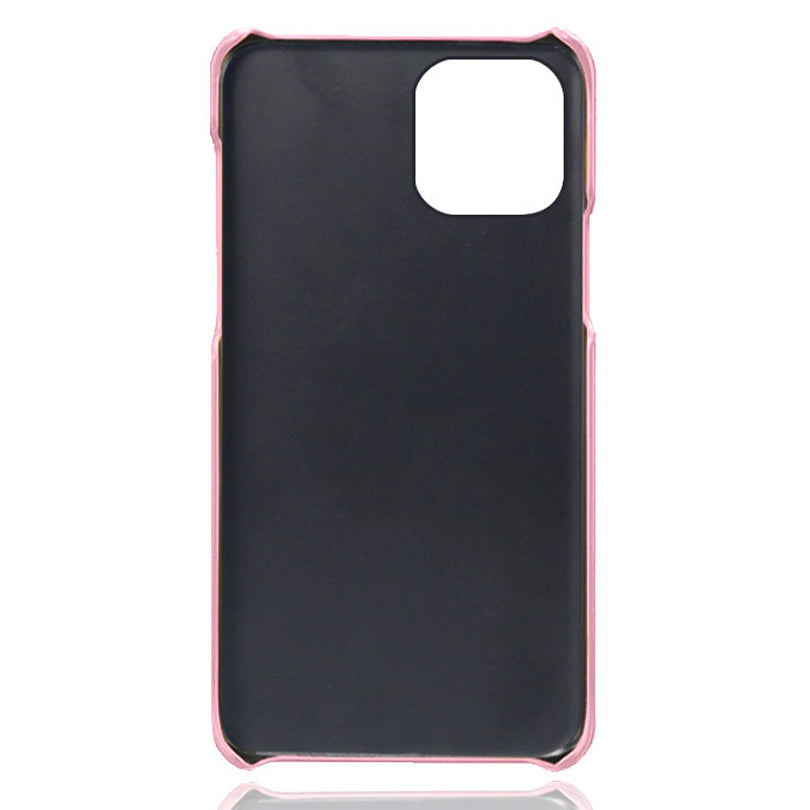 KSQ PU Leather Coated PC Phone Case for iPhone 13 Pro 6.1-inch