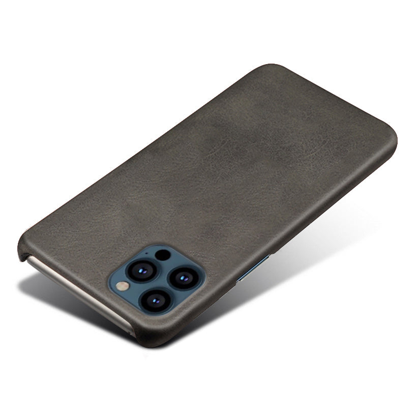 KSQ PU Leather Coated PC Phone Case for iPhone 13 Pro 6.1-inch